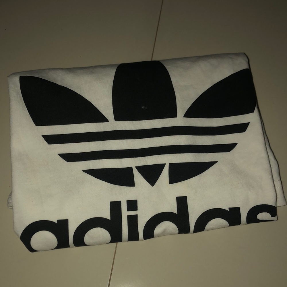 White and Black Adidas Shirt